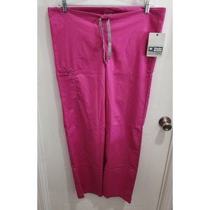 NWT Women's WonderWink Wonder Work Pink Scrub Bottoms Pants Style 500A Sz Small